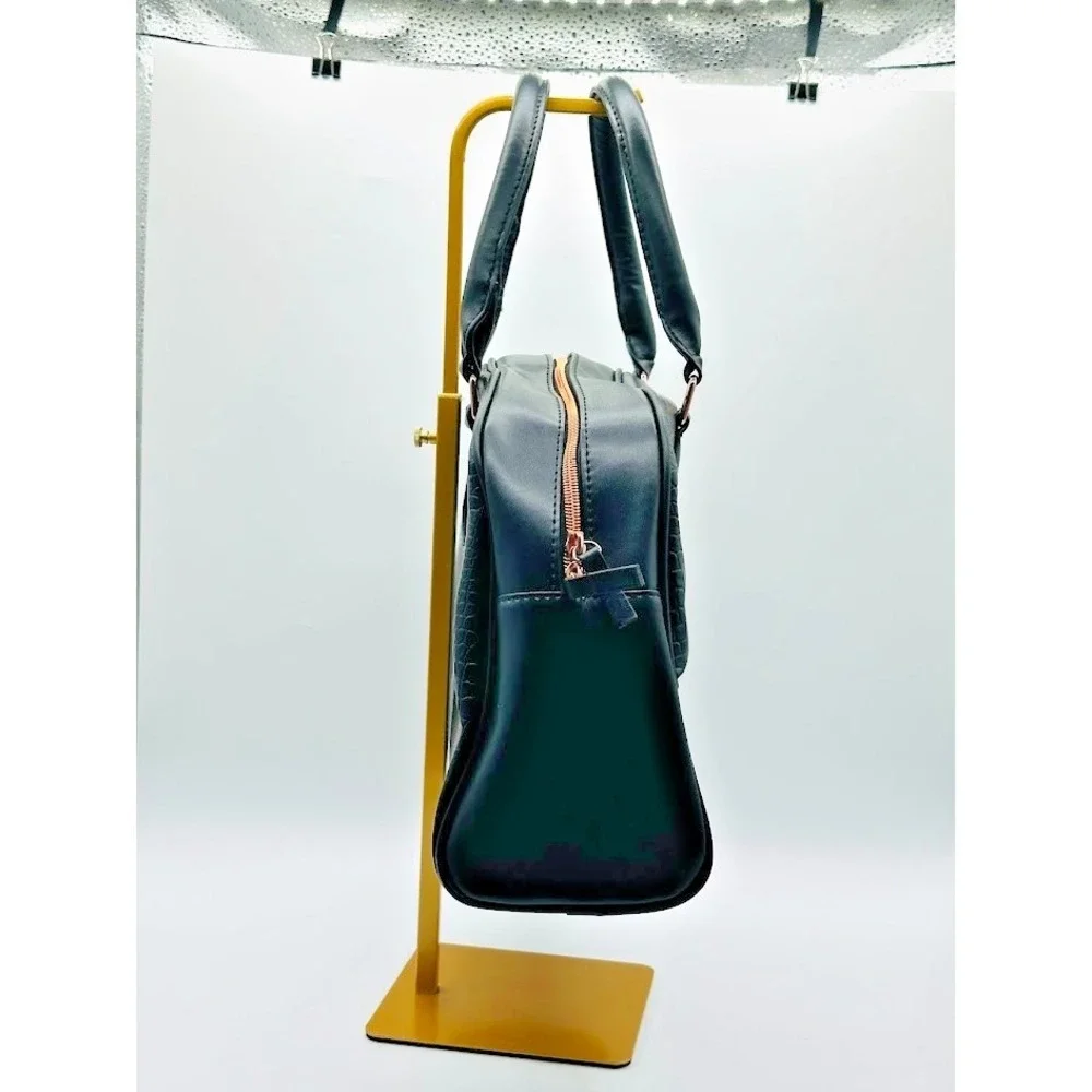 Premium overnight bag complete with high-heat flat iron
